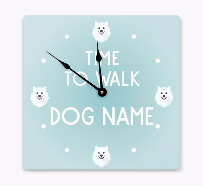 Time To Walk...: Personalized {breedFullName} Wall Clock